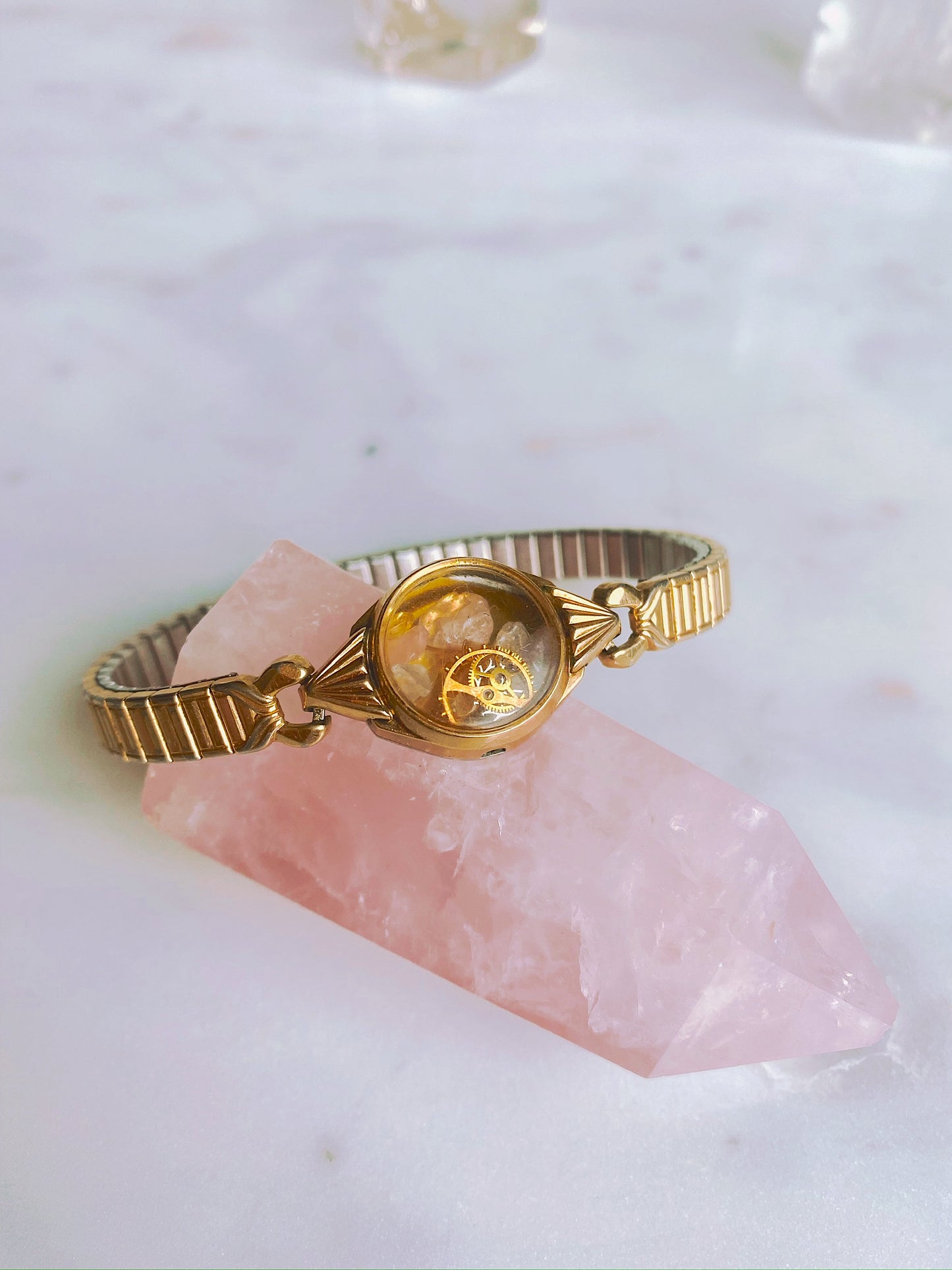 1930's Crystal Watch Bracelet