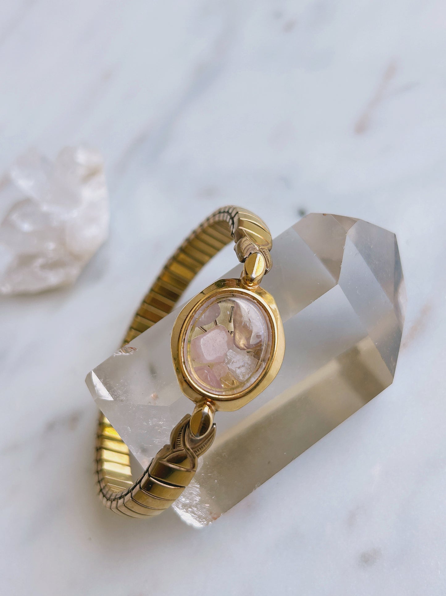 Golden Cocktail Watch Bracelet