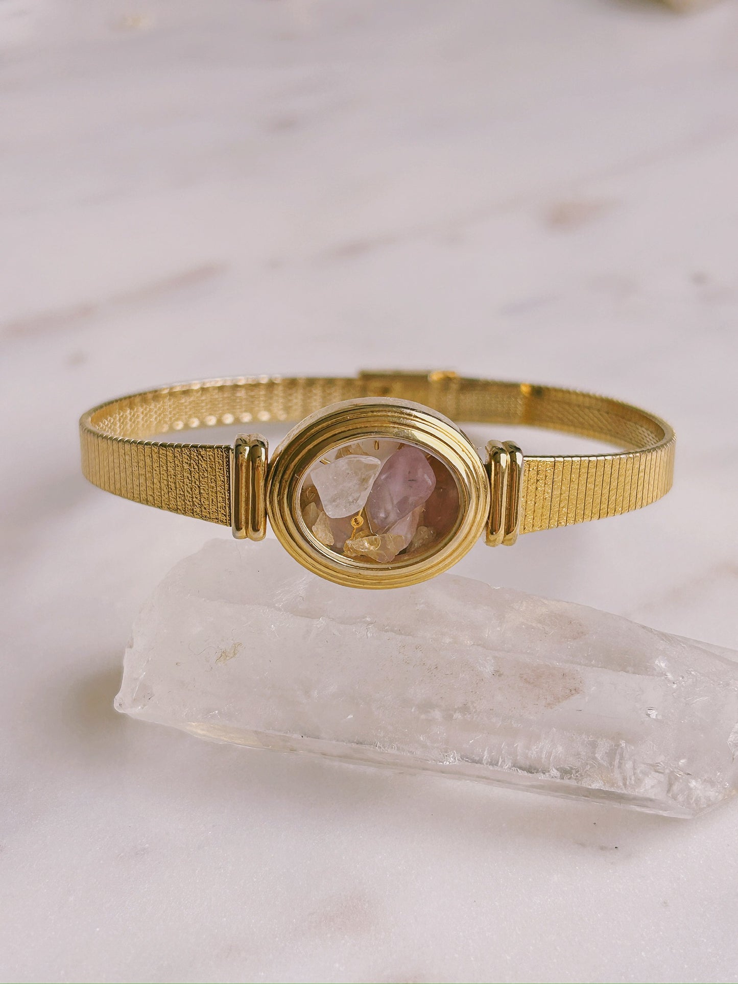 Abundant Oval Crystal Watch