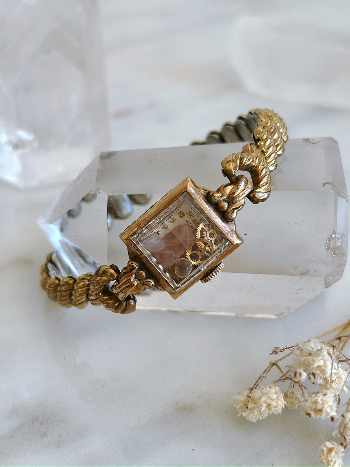 Antique Rope Crystal Cocktail Watch