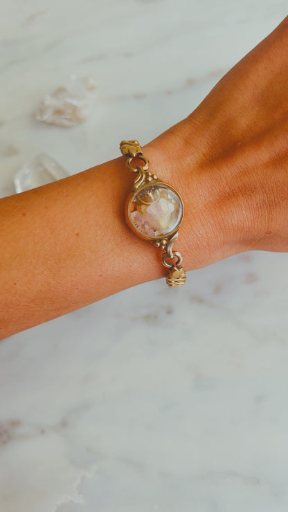 Delicate Cocktail Crystal Watch Bracelet